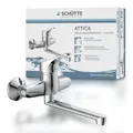 SCHÜTTE Spültischarmatur "Attica", Messing, glänzend, ½" und ¾" - silberfarben