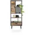 Henders & Hazel Avalon Bücherregal HPL/Metallgestell 195x80 cm - Schwarz