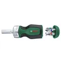 Bosch Stubby Ratschenschraubendreher mit Bit Magazin, 6-teilig (mit hohem Drehmoment; 6 Bits im intergrierten Bitmagazin; ergonomisch; magnetischer Bithalter)