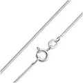 trendor Schlangenkette Feine Schlangenkette 925 Silber Kette Damen 1,1 mm silberfarben 50 cm