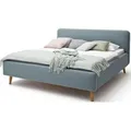 Polsterbett Tony 160x200 - eisblau - Blau