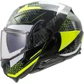 LS2 FF910 Advant II Astral Helm, schwarz-gelb, Größe L für Männer