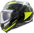 LS2 FF910 Advant II Astral Motorradhelm (Schwarz/Neongelb) Gr: M (57)
