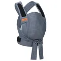 Hoppediz Babytrage Bondolino b.pure - Bauchtrage, Hüfttrage, Rückentrage - ab Geburt (denim)