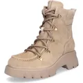 Paul Green 8237 00 Damen Schnürbootie mit Warmfutter Taupe, Braun, Gr. 4 - Braun - 37
