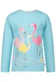 Salt and Pepper Female Mädchen Longsleeve Mit Flamingo Print Und Glitzer Pullover, Curacao, 92-98 EU