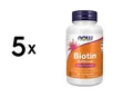 5 x Now Foods Biotin 5000mcg (120 vcaps) (166,54 EUR/kg)