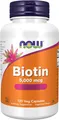 Now Foods Biotin 5000mcg (120 vcaps) (255,13 EUR/kg)