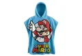 Super Mario Badeponcho Super Mario Gamer Kinder Poncho Badeponcho 100% Baumwolle, Baumwolle, Kapuze, Gr. 60x60 cm
