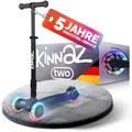 kinnazTWO, der sichere Kinder Roller, LED Räder, Ersatzteilservice, faltbar, Höhe einstellbar, Kinderroller, Tretroller, Scooter, 5 6 7 8 9 10 Jahre, Schulkind, Junge Mädchen, Hamburger Händler