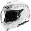 HJC F100 Hetal Klapphelm, grau-weiss, Größe 2XL