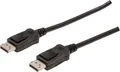 DIGITUS Assmann DisplayPort-Kabel DisplayPort (M) - DisplayPort (M) - 2 m ( DisplayPort 1.1a ) - geformt - Schwarz (AK-340103-020-S)
