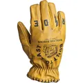 Motorrad Handschuhe 3XL - John Doe Coyote - Used Look Biker Leder - gelb-schwarz
