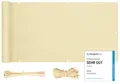 Sekey Balkon Sichtschutz Balkonabdeckung Balkonverkleidung blickdichte Wind- und UV-Schutz, 100% Privatsphäre, mit Ösen, Nylon Kabelbinder und Kordel, 120 x500cm Beige