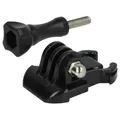 vhbw Schnellspann-Clip + Schraube kompatibel mit GoPro Hero 3+ Plus Black Edition, 3+ ActionCam - Befestigungs-Set Schwarz