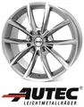 4x Autec Astana 8X18 5/114,30 ET46 Titansilber poliert