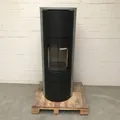 Thermia München XL  2. Wahl <RK23-000576> Stahl schwarz Speckstein Speicherkamin
