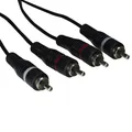 SCHWAIGER Cinch-Audioverbindung, Schwarz