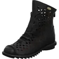 Laura Vita Cyrielle 11 Damen Stiefelette in Schwarz aus Echtleder mit Lasercuts, luftig für den Somm Schwarz Gr. 37