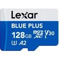 Lexar BLUE PLUS Serie 128GB microSDXC UHS-I LMSBLPL128G-BNANG