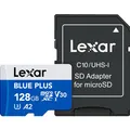 Lexar Blue Plus MicroSD Card 128GB (128 GB, MicroDrive, microSDXC, UHS-I) (LMSBLPL128G-BNANG)