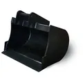 Tieflöffel Baggerschaufel Minibagger Baggerlöffel Aufnahme MS01 Breite 60cm