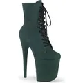 FLAMINGO-1020FS Damen Booties von Pleaser, Dunkelgrün , EU 37, US 7 - 37