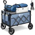 Bollerwagen Camping Faltbar belastbar bis 80kg Bollerwagen Platzsparend Wagen