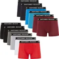 Herren 12erpack Herrenboxerhipster Fitted Boxer Hipsters, Hell Sortiert, XL EU