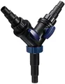 OASE 56668 Y-Verteiler 1 1/2 Zoll, schwarz - Wasserverteiler, Zubehör für Universal-Stufenschlauchtüllen, Verteiler, Pumpenzubehör