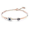 Swarovski Symbolica Armreif, Böser Blick, Blau, Metallmix