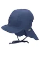 Sterntaler UV 50+ Schirmmütze mit Nackenschutz Bio-Popeline Blau Gr. 51