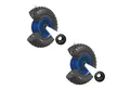 TRUTZHOLM Sackkarren-Rad 2x PU-Rad 260x85 mm zentrierte Nabe Ø 20mm blau Vollgummi Bollerwagen