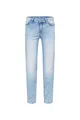 SOCCX Damen Jeans RO:My Regular Fit | Bequeme Stretch Denim mit geradem Bein, mittlerer Bundhöhe & formstabilem Alltag, Büro & City-Looks | Jogg Bleached Blue, 33 32