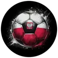 speecheese Magnet Fußball Polen Flagge Magnet rund