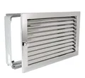 Warmluftgitter WG 3523 ESG Edelstahl Hochglanz 350 x 230mm mit Einbaurahmen