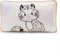 Nici Dekokissen 62445 - Kissen Schneeleopard Eleni Snowbell, 43 x 25 cm, rechteckig