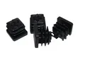 Lamellenstopfen Schwarz matt 15x15mm 4 Stück