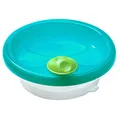 primamma Warmhalteteller für Babys, Babygeschirr zum Warmhalten der Mahlzeit, Babyteller mit Saugring für rutschfesten Stand, ab 6+ Monate, petrol, 1 Stück (1er Pack)