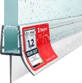 STEIGNER Duschdichtung UK03 80 cm (1 Stk.) Transparent - Dichtung gerade für Eckeinstieg Dusche oder Fünfeckdusche mit Duschtür 6-8 mm - Schutz gegen Auslaufen, Perfekte Passform, Einfache Montage