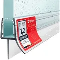 STEIGNER Duschdichtung 80cm Gerade PVC Ersatzdichtung für Dusche, L: 80 cm, (1 Stück Packung, Einzeldichtung), Glasstärke 6/7/ 8 mm Model: UK03 weiß 80 cm