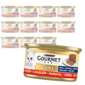 Purina Gourmet Gold Mus mit Rind 12x85g Feuchtfutter für Katzen