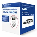 G.D.W. Anhängerkupplung abnehmbar für MG HS SUV Typ AS23 AHK