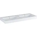 Geberit iCon Doppelwaschtisch 1200 × 485 mm, weiß, 124120000, Farbe: Weiß