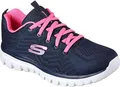 Skechers Graceful - Get Connected - Navy / Pink Polyester Größe: 38.5 Normal