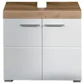 welltime Waschbeckenunterschrank Avena Waschtisch 2türig- Aussparung 26/8 cm - (B/T/H) 60/34/56 cm beige