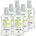 alkmene Mundspülung 6x Teebaumöl antibakterielle Mundspülung 6fach Schutz - Mundwasser