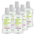 alkmene 6x Teebaumöl antibakterielle Mundspülung 6fach Schutz - Mundwasser vegan