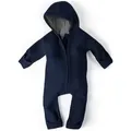 Ehrenkind Overall Walkoverall Baby aus Merino Schurwolle mit Reißverschluss (Dunkelblau, Gr. 86-92) Wollwalk Overall Baby 86-92 blau 86/92