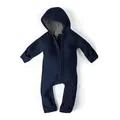 Ehrenkind® WALKOVERALL | Baby Wollwalk-Overalls aus Merino Schurwolle mit Reißverschluss | Walk Wolle Woll-Anzug für Kleinkind und Baby | Blau Gr. 86-92
